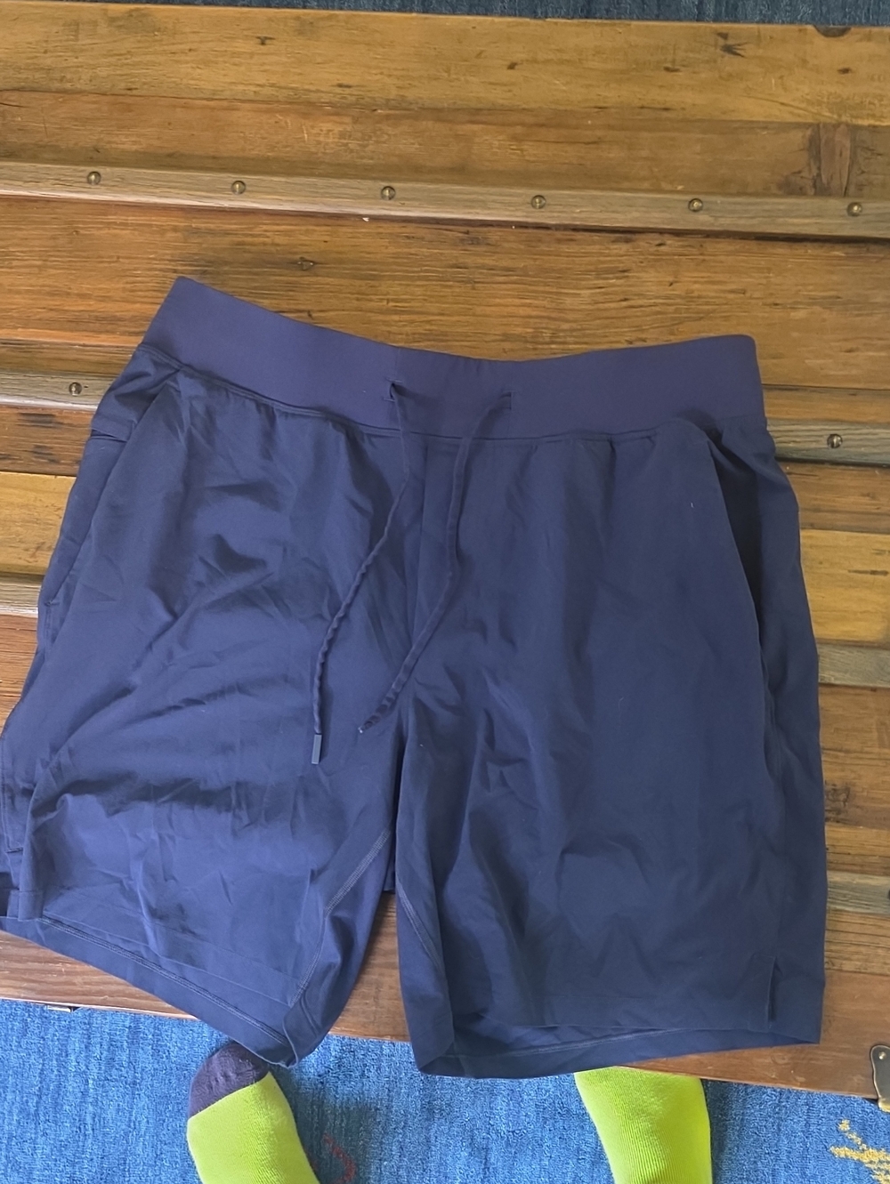 Men's Navy Performance Drawstring Shorts